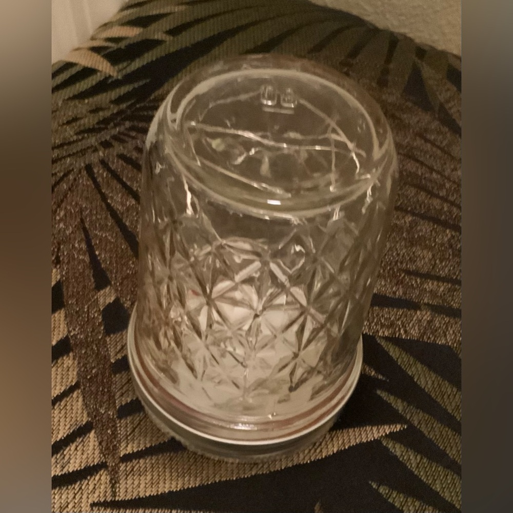 GREEN 1/2 PINT MASON JAR w/ LED FAIRY-LIGHTS/HANDCRAFTED - Picture 8 of 13